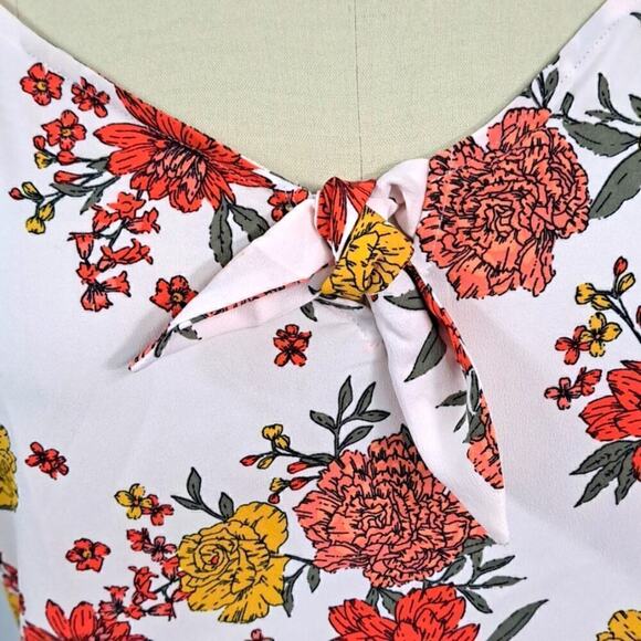 Loft floral tank top size Large - Picture 4 of 6